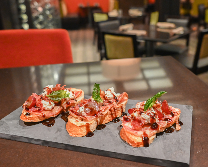 Ricotta and Grape Bruschetta