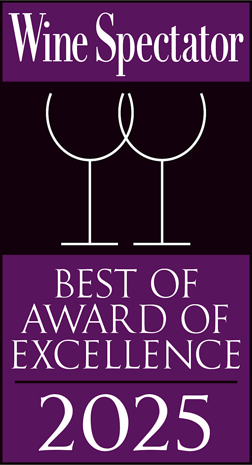 Wine Spectator Best of Award of Excellence